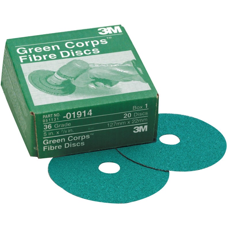 3M Green Corps Paper Discs, Grade 36, 5 in. image number 1